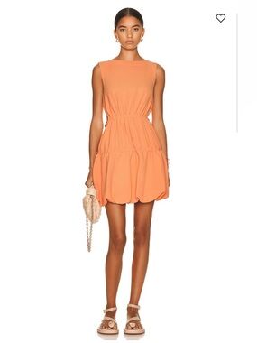 Jonathan Simkhai Romy Mini Dress in Sunset Size 4